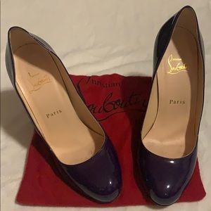 Christian Louboutin heels!! Purple patent leather